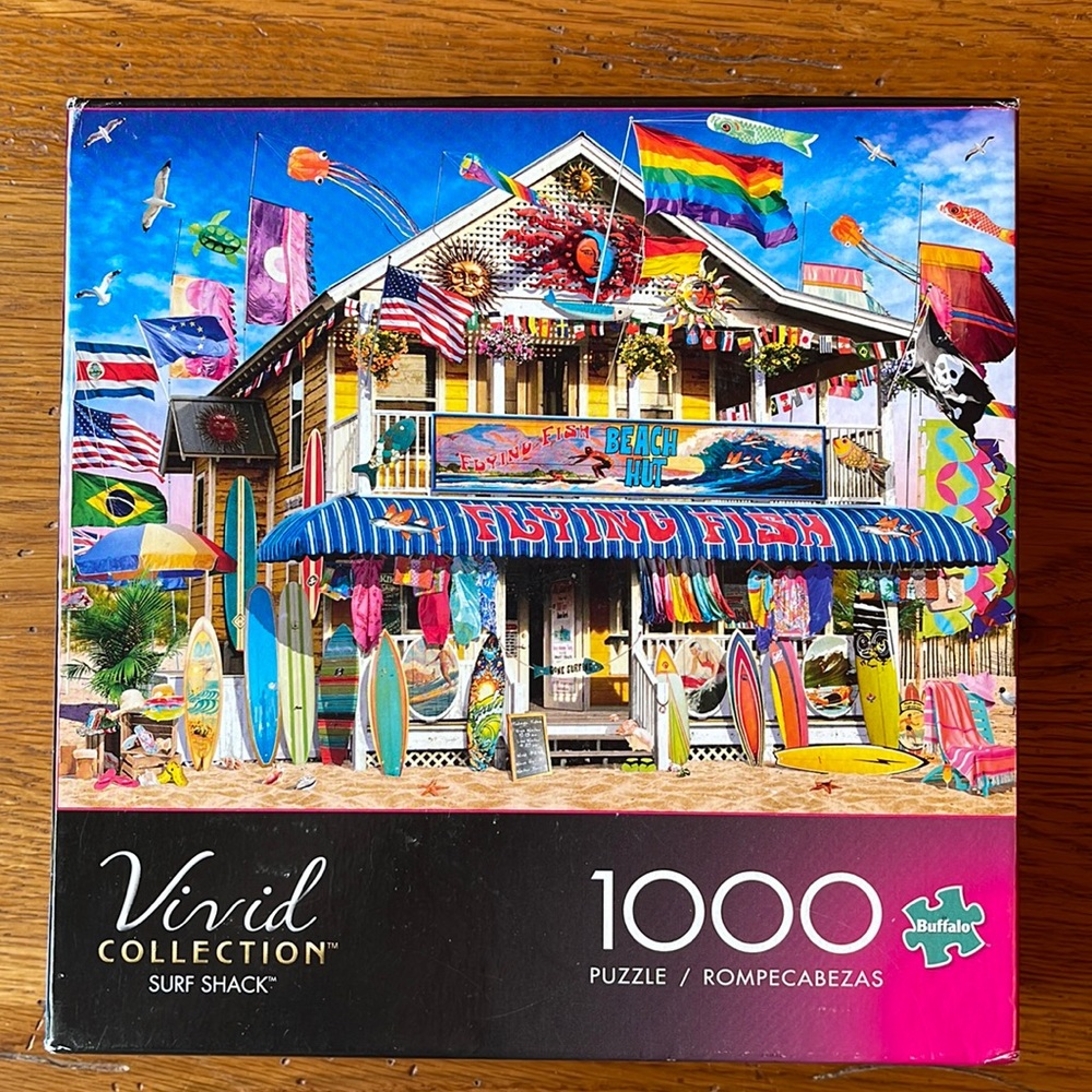 Buffalo Games 1,000 piece puzzle Vivid Collection Surf Shack